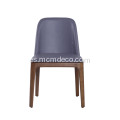 Silla de comedor sin brazos Grace de cuero moderna